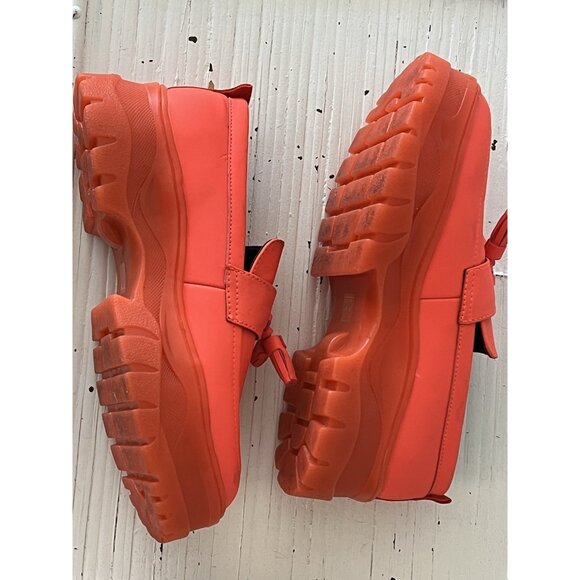  Chunky Loafer Orange Highlighter Neon Club Grunge Men’s Size 8 Halloween main image 7